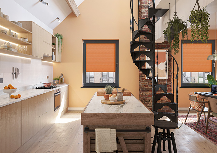 Obscura, Tangerine - Stick Fit Honeycomb Blind - Image 8
